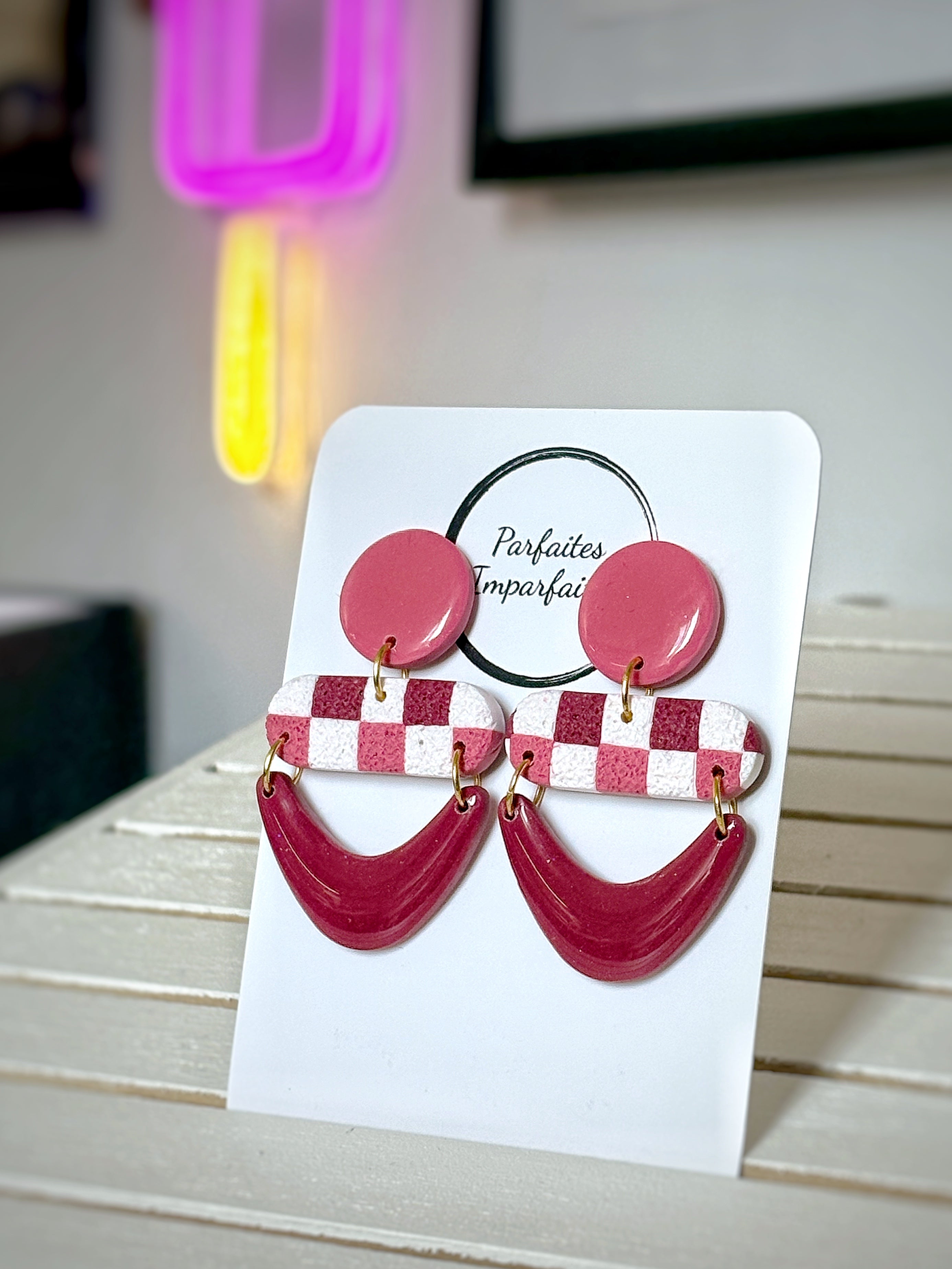 Boucles Pendantes Vichy