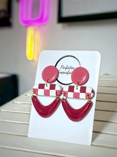 Boucles Pendantes Vichy
