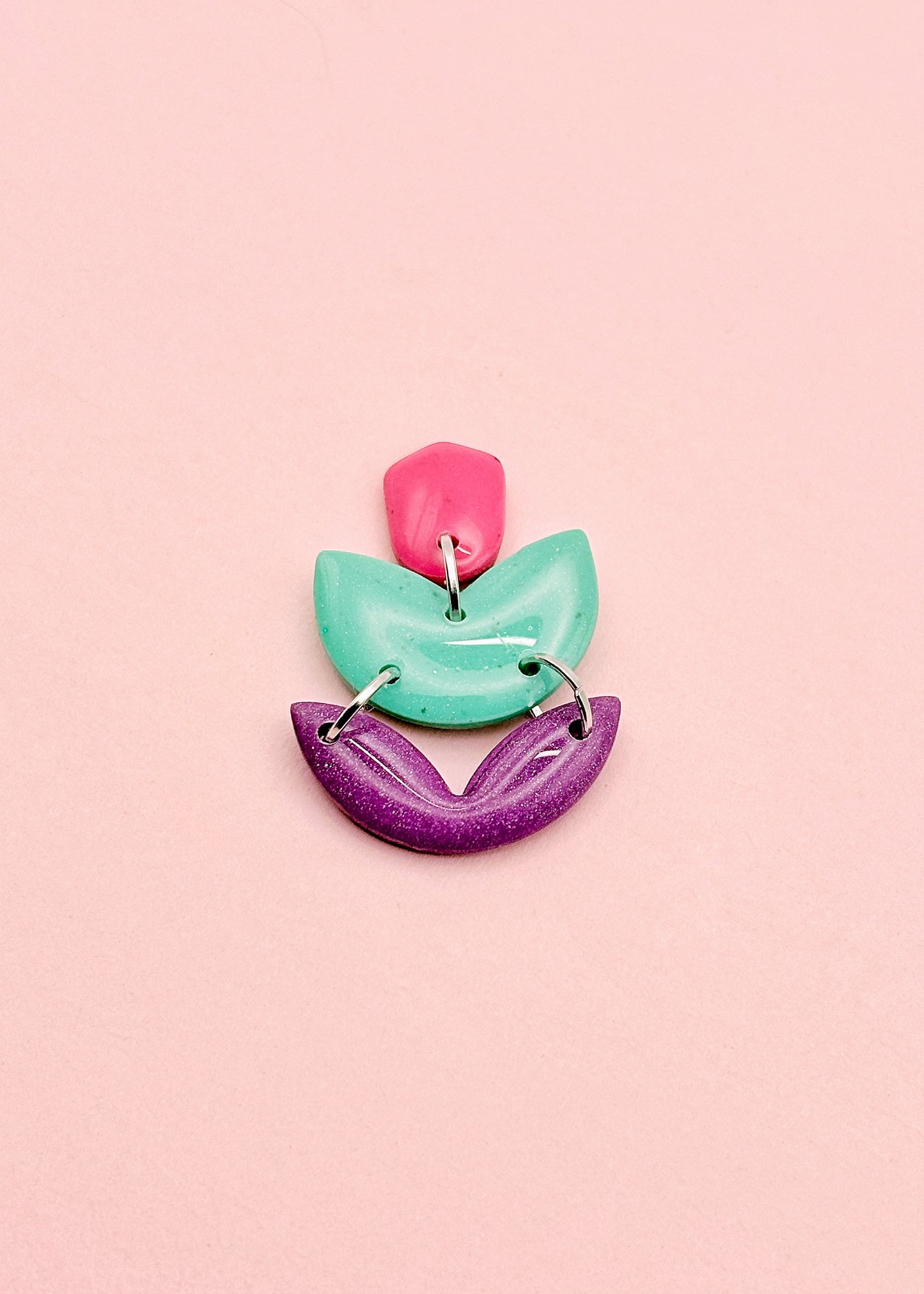 Orla rose turquoise et mauve