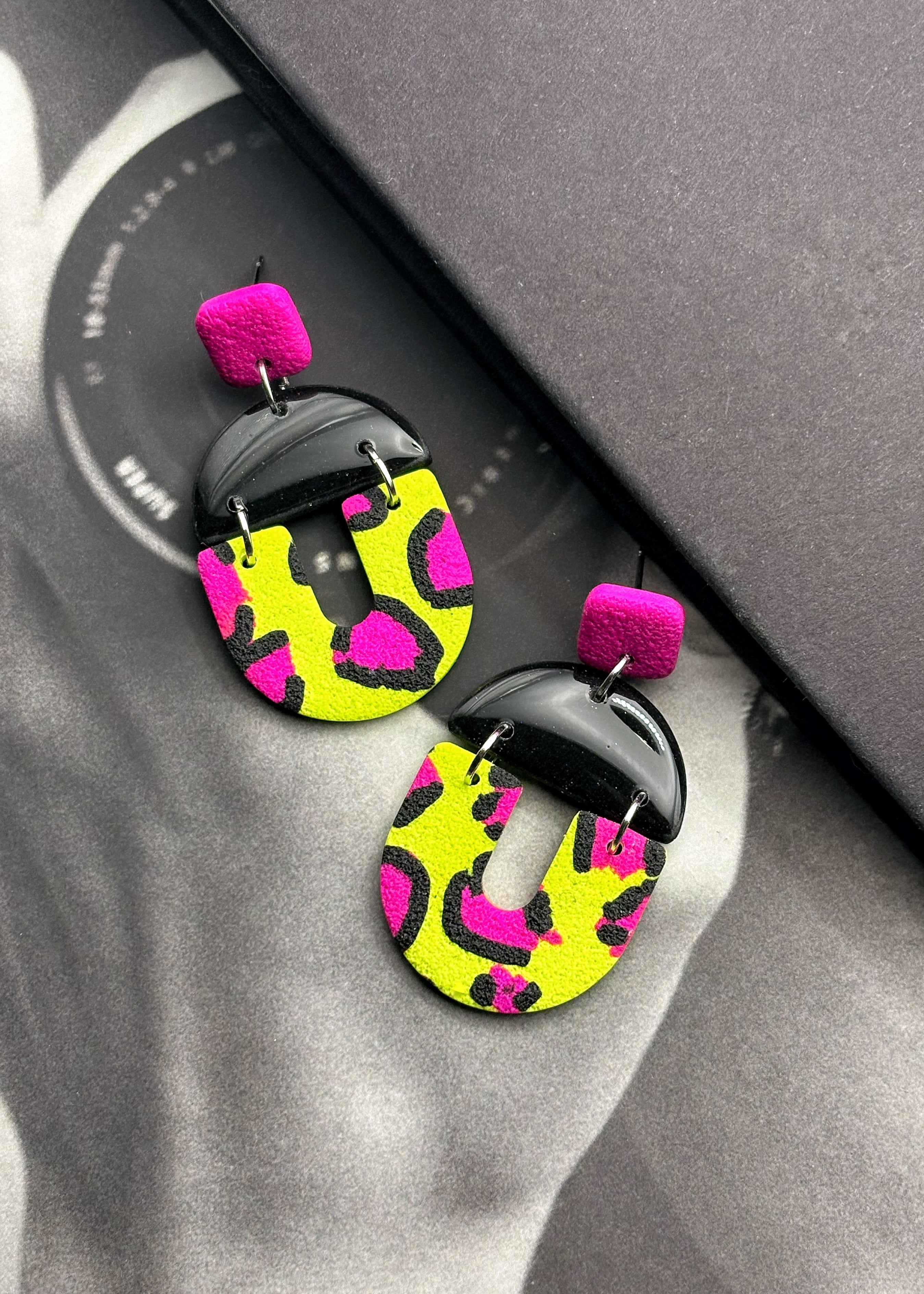 Pendantes Leopard Vert