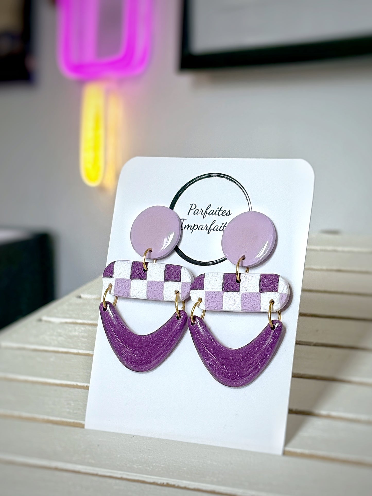 Boucles Pendantes Vichy