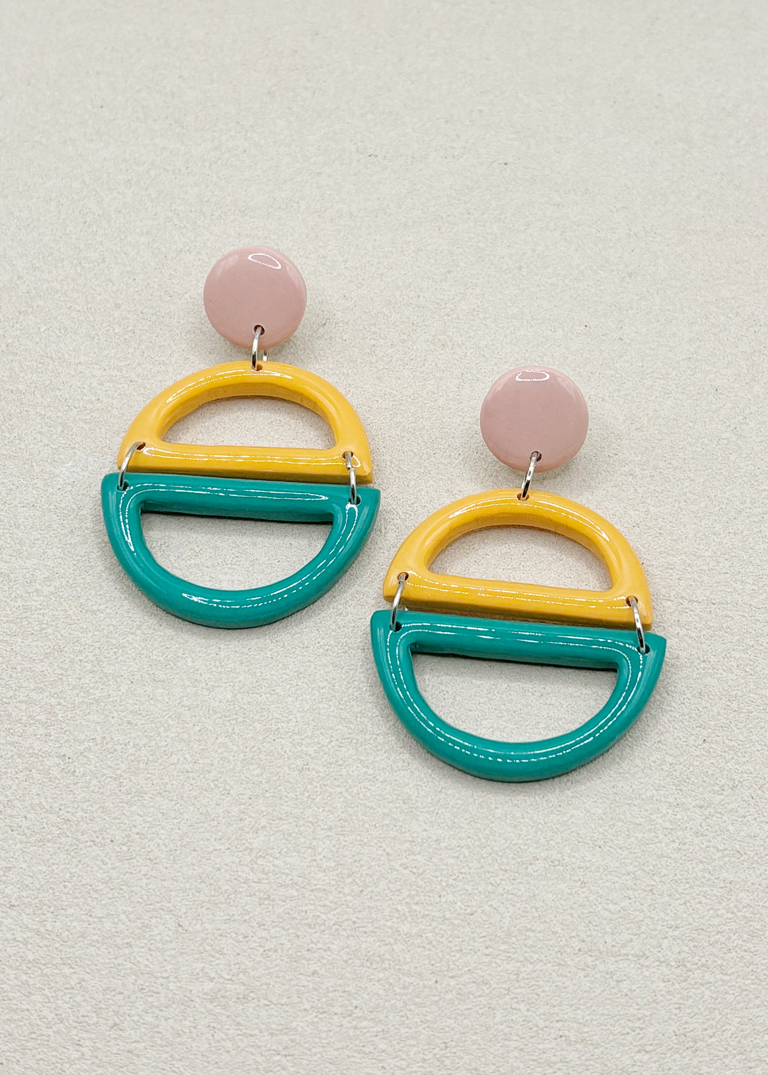 Color Block Demi Cercles