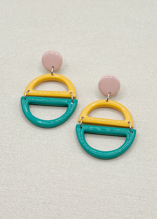 Color Block Demi Cercles