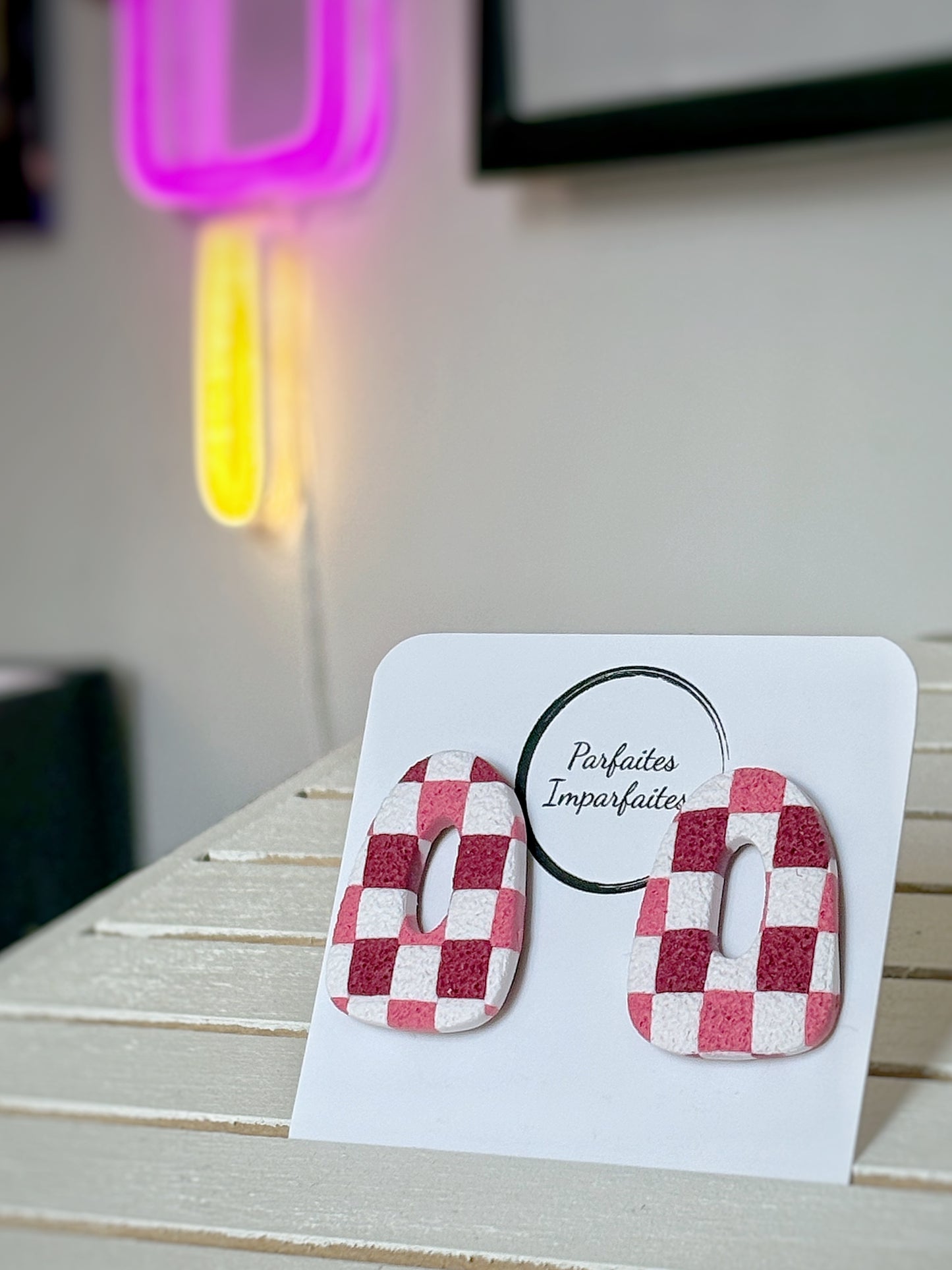 Boucles Stud Vichy