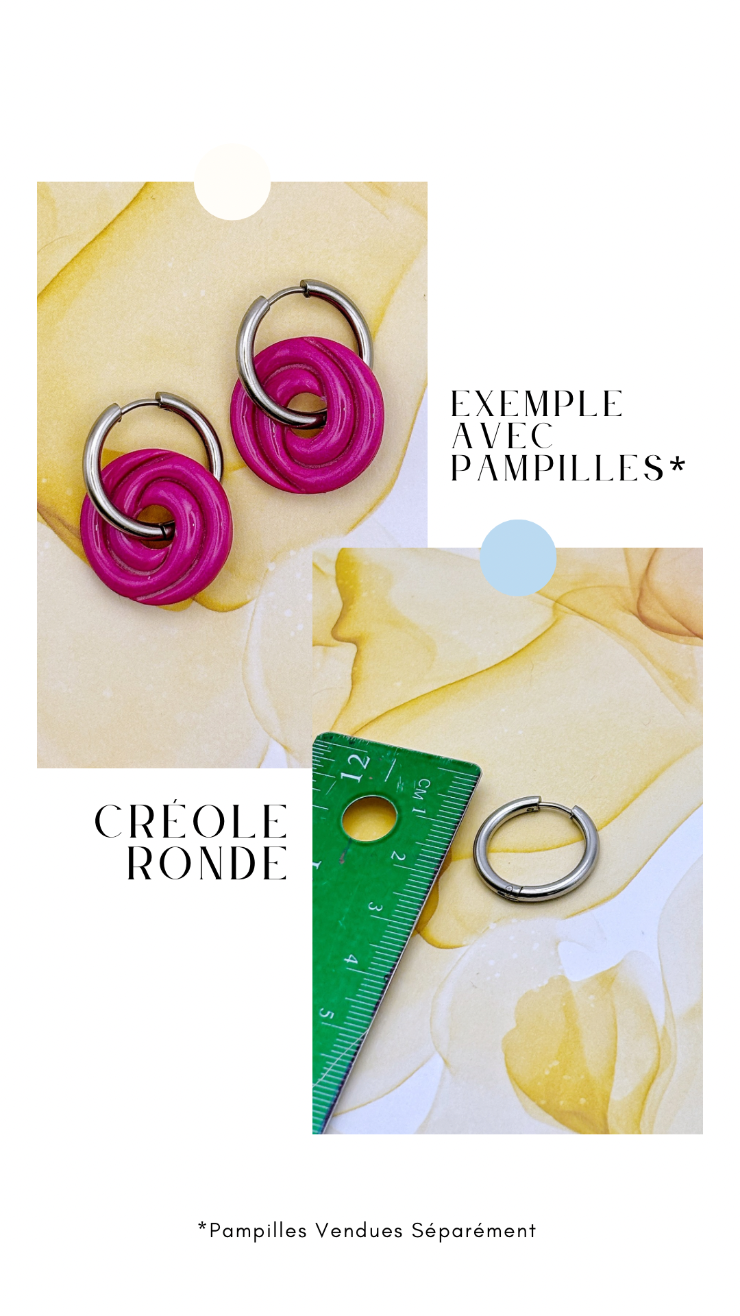 Duo Les Interchangeables Créoles + Pampilles Rondes