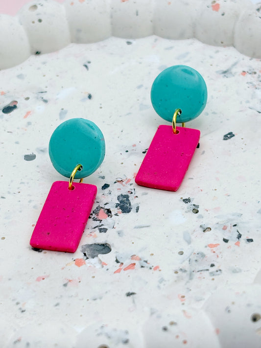 Pendante Magenta et Cyan