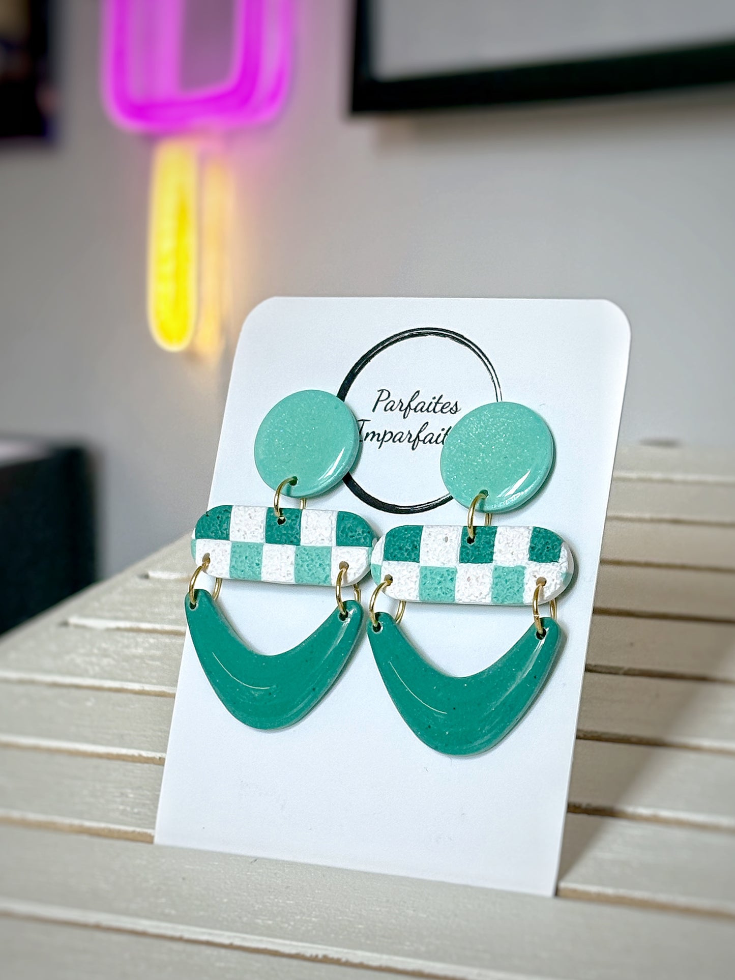 Boucles Pendantes Vichy