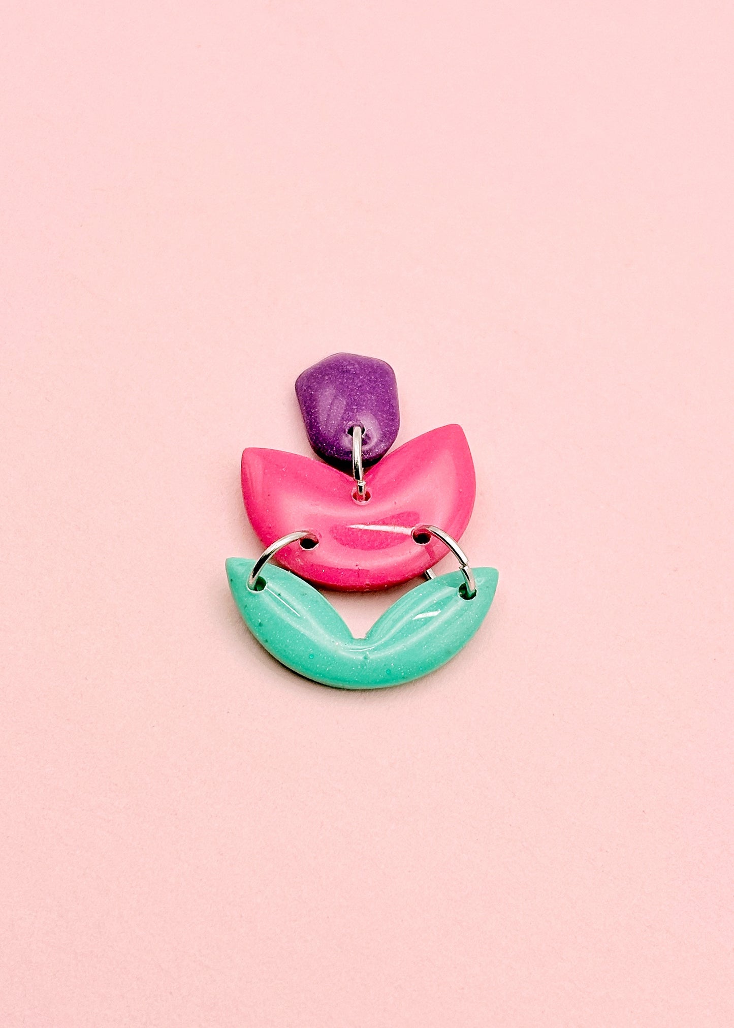 Orla rose turquoise et mauve