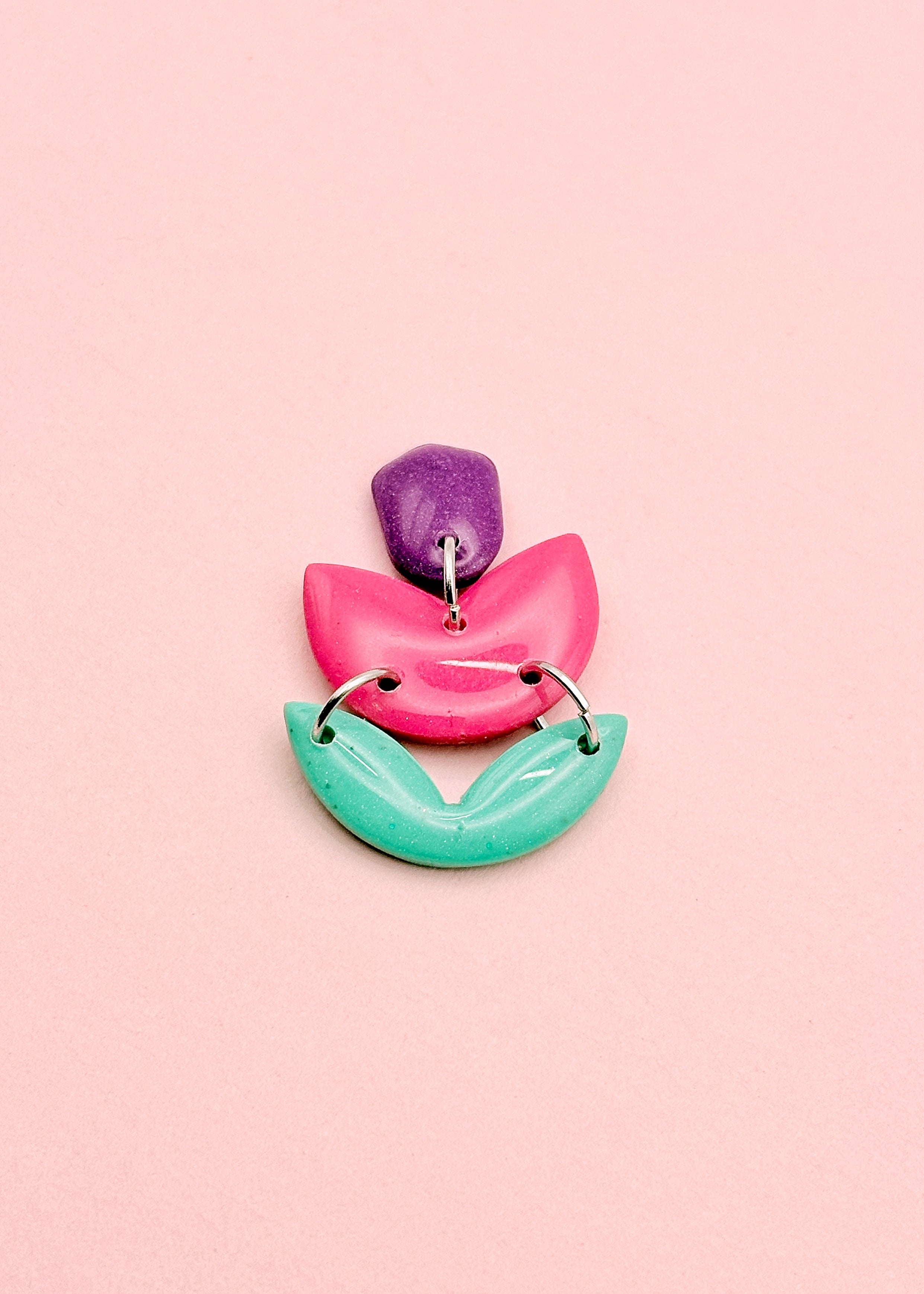 Orla rose turquoise et mauve